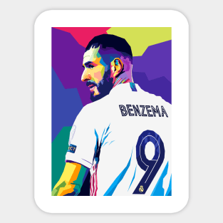 Karim Benzema Wpap Art Sticker